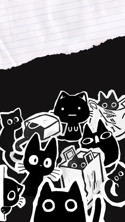 Cartoon Black Wallpapers 4k, HD Backgrounds
