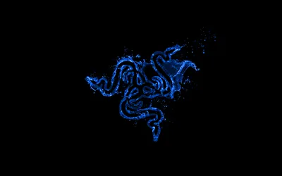 Gaming Black Blue Background