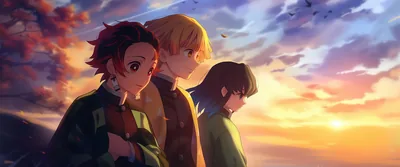 Demon Slayer Kimetsu no Yaiba Wallpaper 4K, Scenery, Friends