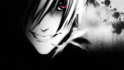 Smirking Face with One Red Eye HD Wallpaper