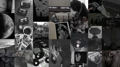 dark gray aesthetic desktop wallpaper collage hd laptop computer