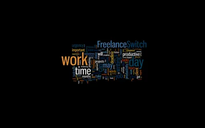 Black Background Creative Typography Wallpaper