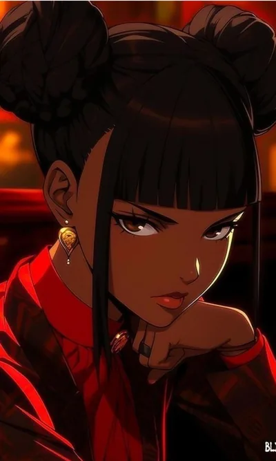 Discover Black Anime and black art pictures ideas