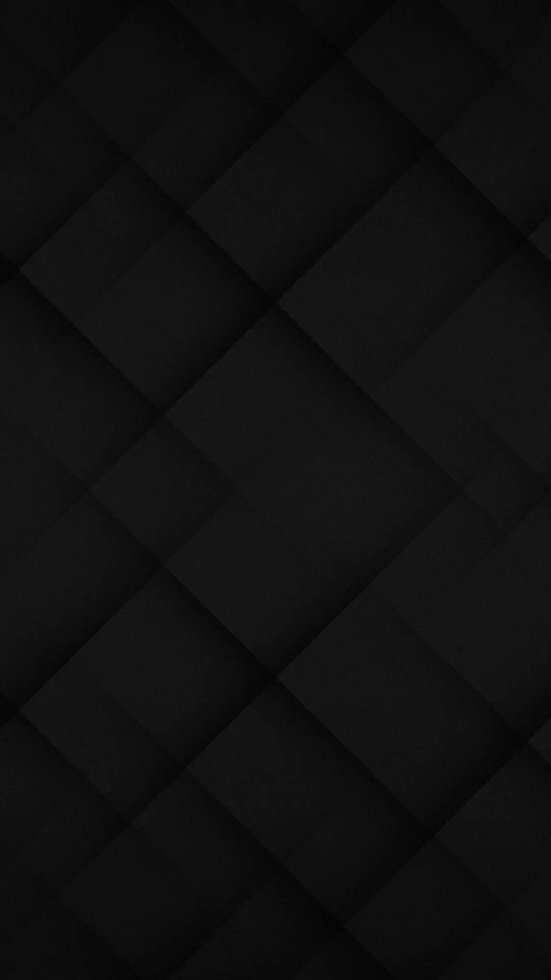 Large squares set on the diagonal repeat across the frame, each one slightly raised so the seams draw thin grey lines over black.