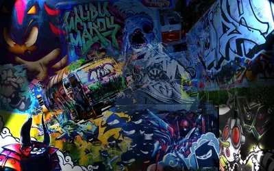 Black Cool Graffiti Wallpaper and Background
