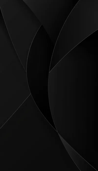 Curved Black Petal Shapes HD Phone Wallpaper