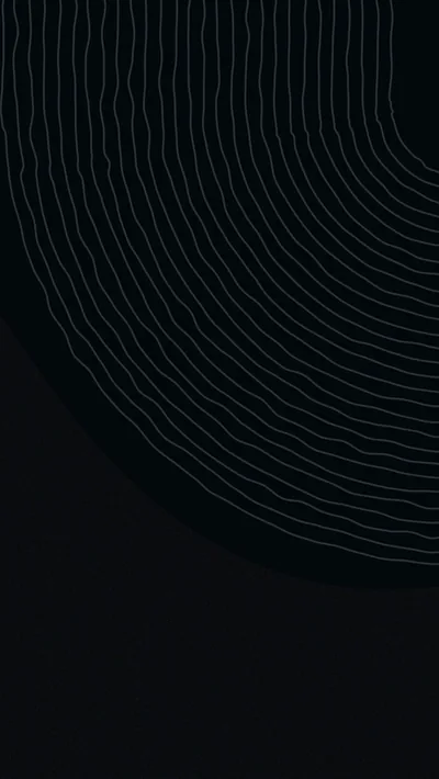 Concentric Thin Lines on Near Black HD Phone Wallpaper
