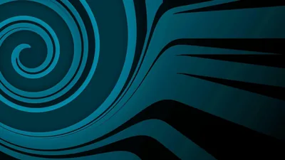 Teal Spiral Swirl Graphic HD Wallpaper