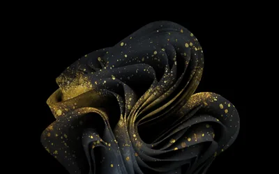 Black Fabric with Gold Flecks HD Wallpaper