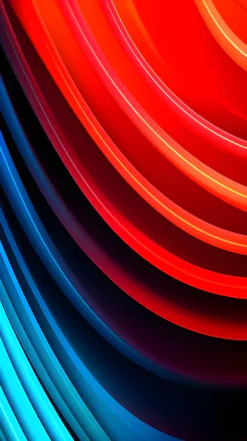4K Red Blue Black Wallpaper