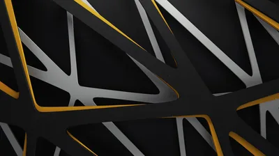 Yellow Grey Black Abstract Digital Graphic 4K HD Abstract Wallpapers