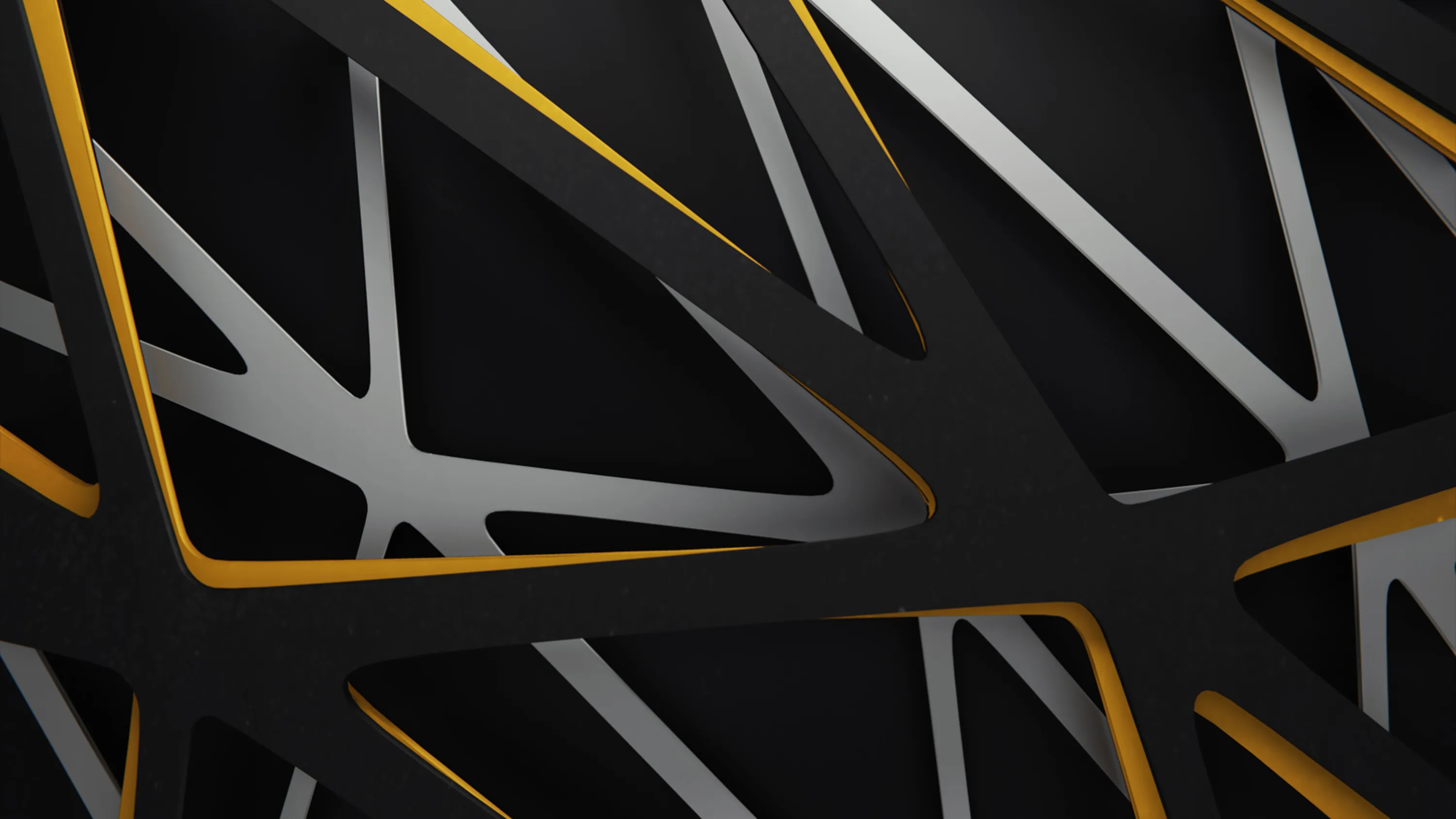 Yellow Grey Black Abstract Digital Graphic 4K HD Abstract Wallpapers