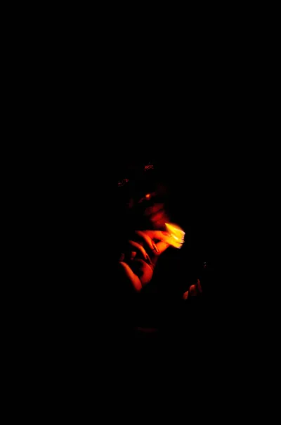 Black Background Face Silhouette Wallpaper
