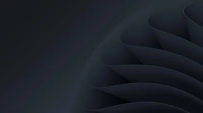 Dark Grey Curved Ribbon Layers HD Wallpaper