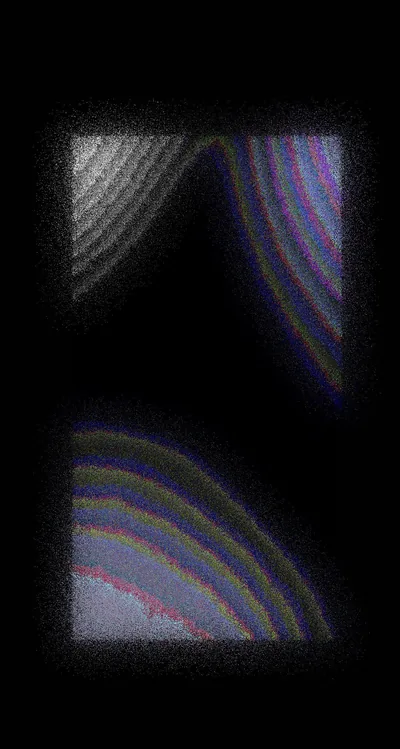 Dark Black Rainbow Wallpaper