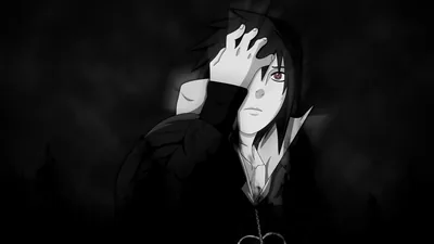 Sasuke in Grey Mist and Shadow HD Wallpaper