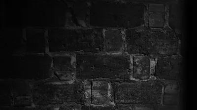 Dark Brick Wall in Shadow HD Wallpaper