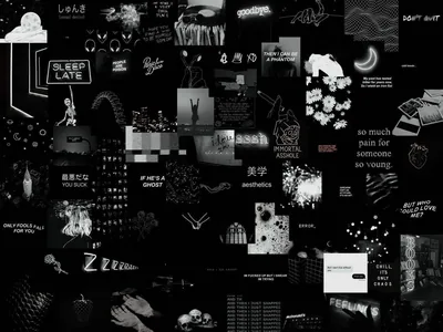Black Aesthetic Collage HD Wallpapers +
