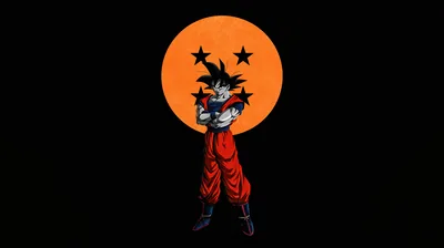 Son Goku with Four-Star Dragon Ball HD Wallpaper