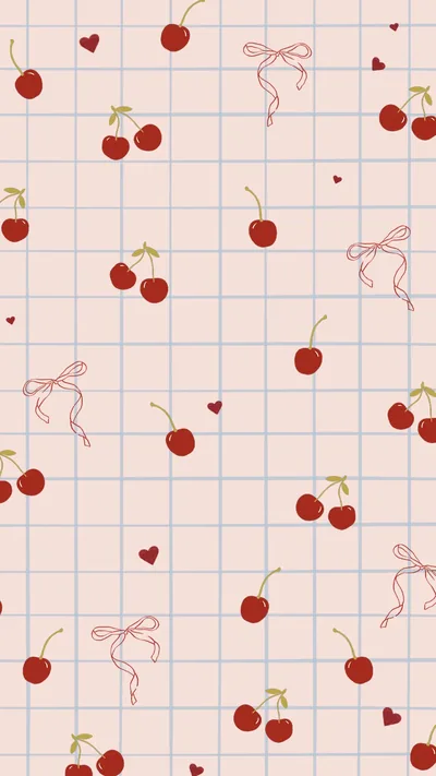 Free cute cherry phone wallpaper