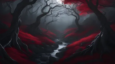 Resolution Dark Forest Night 4K Full Moon Resolution