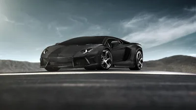 Stunning HD Wallpaper of a Sleek Black Vehicle