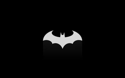 Batman sign Wallpaper 4K, Black background, DC Superheroes