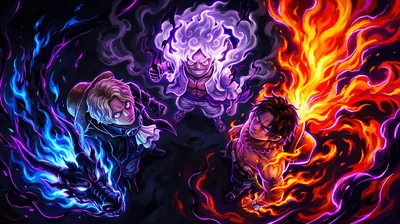 One Piece Luffy Sabo Ace Wallpaper 4K HD PC