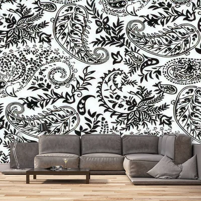Black Paisley Wallpaper HD