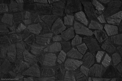Charcoal Stone Mosaic Wall HD Wallpaper