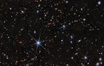 Deep Field of Distant Galaxies HD Wallpaper
