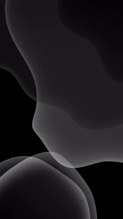 Layered Grey Blobs on a Dark Screen HD Phone Wallpaper