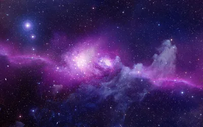 Nebula Band with a Bright Blue Star HD Wallpaper