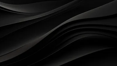 Soft Black Waves in Layers HD Wallpaper