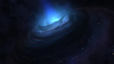 Space Galaxy Blue Dark Tree Pics About