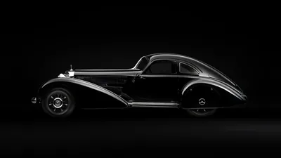 Vintage Mercedes Streamliner in Profile HD Wallpaper