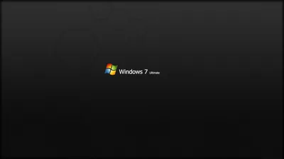 Windows 7 Ultimate Black Wallpaper