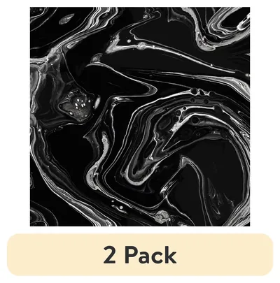 pack Mainstays Black Marble, Peel and Stick Wallpaper