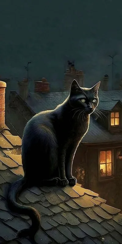 Black Cat Art Wallpapers