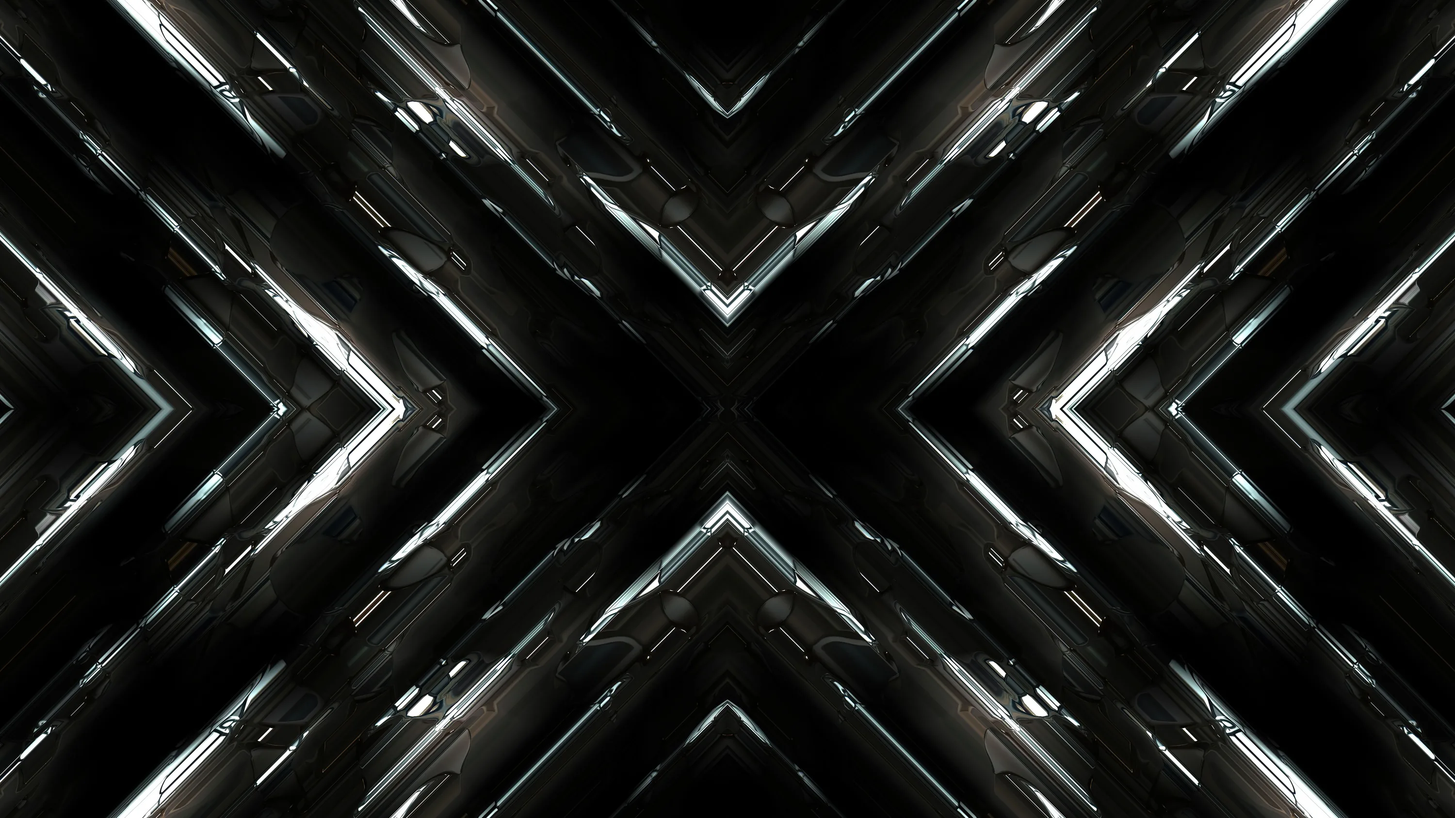 Geometric Black White Shapes Art Pattern Abstraction 4K 5K HD Abstract
