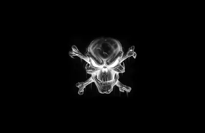Smoke Skull and Crossbones HD Wallpaper