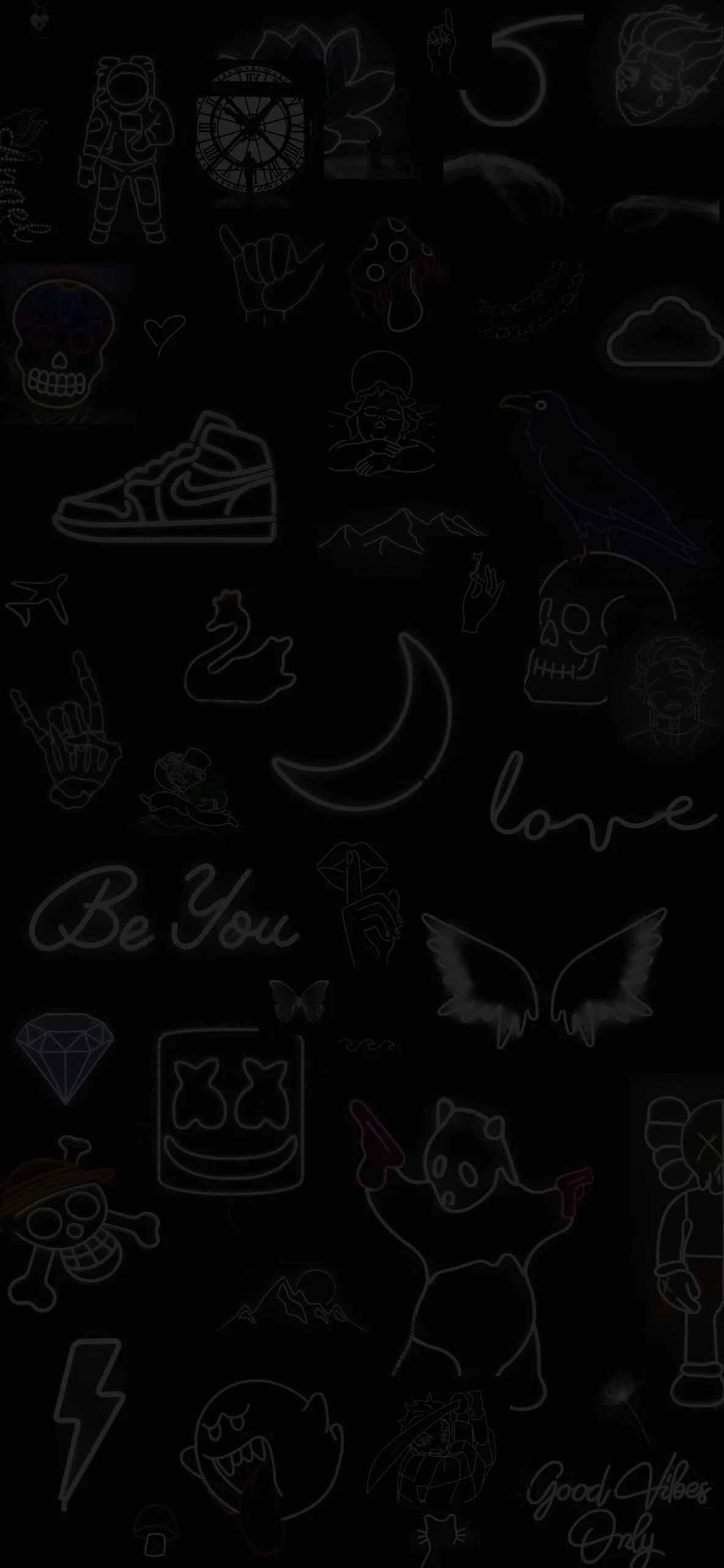Aesthetic Wallpaper Black Black Wallpaper for Phone with Neon Aesthetic