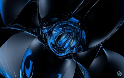 Black and Blue Desktop Wallpaper