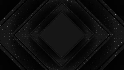 Small White Dots Black Squares Geometric Art Pattern HD Black