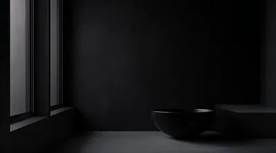 Dark Room with a Bowl by the Window HD Wallpaper
