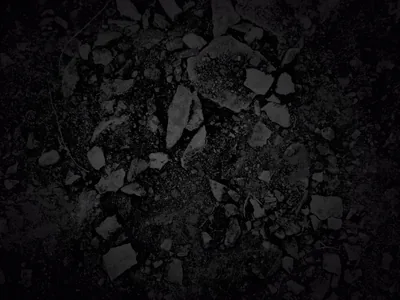 Broken Black Stone and Rubble HD Wallpaper
