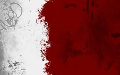 Dark Red Grunge Split Over White HD Wallpaper