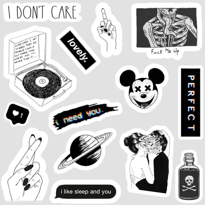 Black stickers
