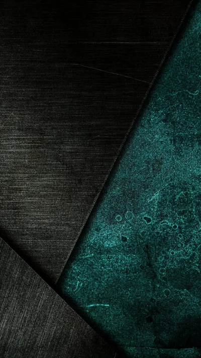 Teal Patina Panel on Dark Metal HD Phone Wallpaper