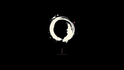 minimalism, zen, black, kanji, Japanese, white
